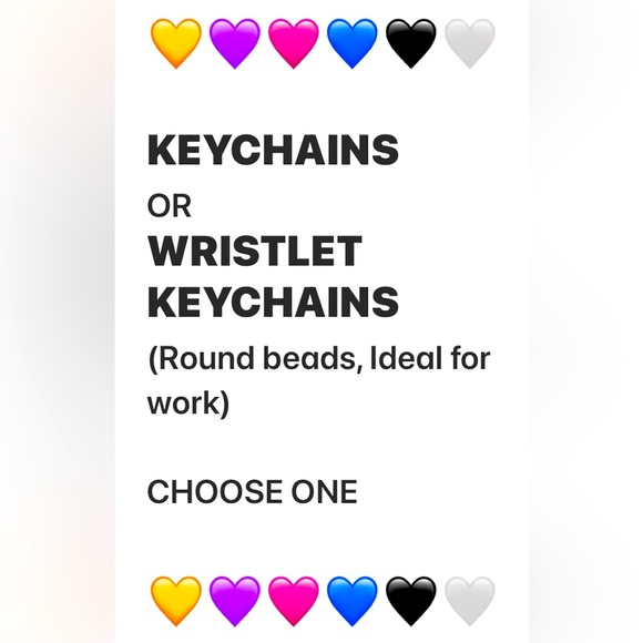 Colorful Keychains or Beaded Wristlet Keychains - Picture 2 of 7